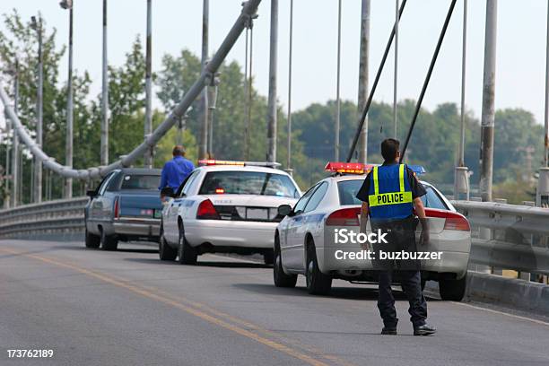 Security Control Stock Photo - Download Image Now - Police Force, Road, Bridge - Built Structure