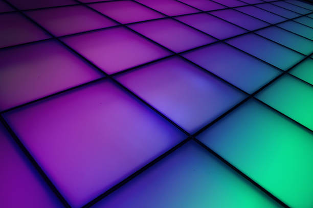 istock Square patterns with purple, dark blue and ocean green color 173762288