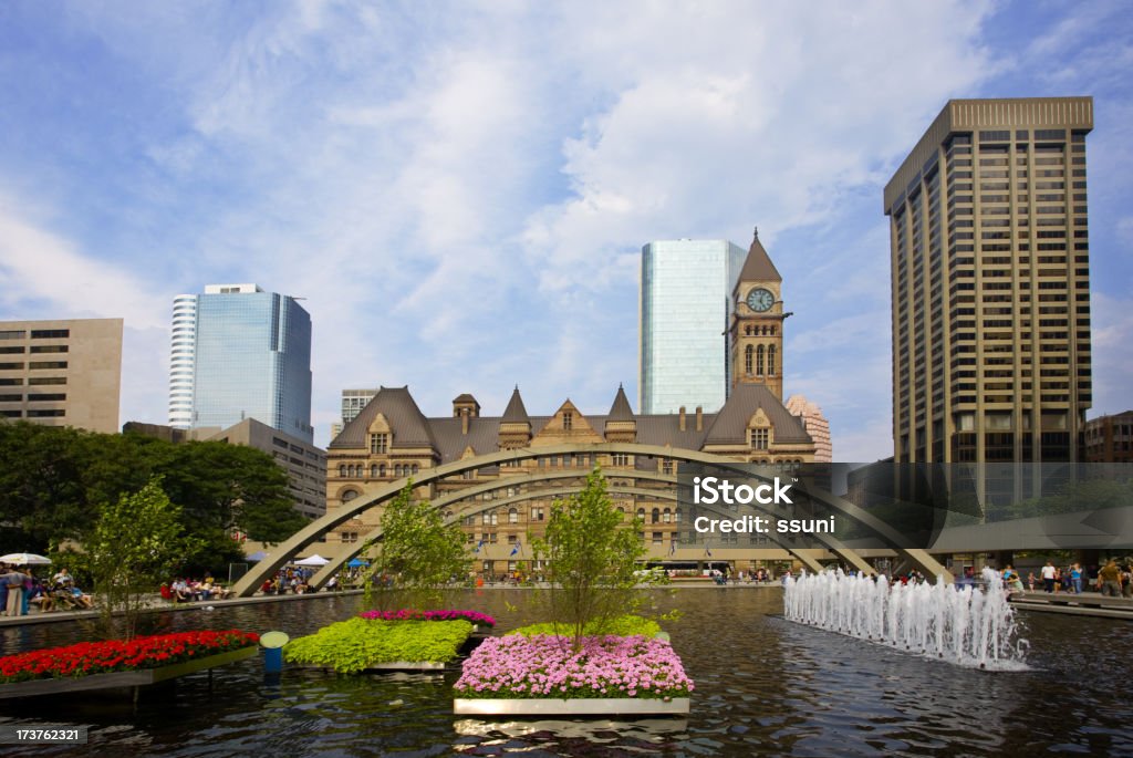 city hall Plaza - Foto de stock de Agua libre de derechos