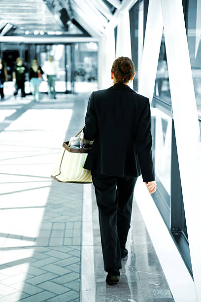 istock Businesswoman in a tunnel 173762374