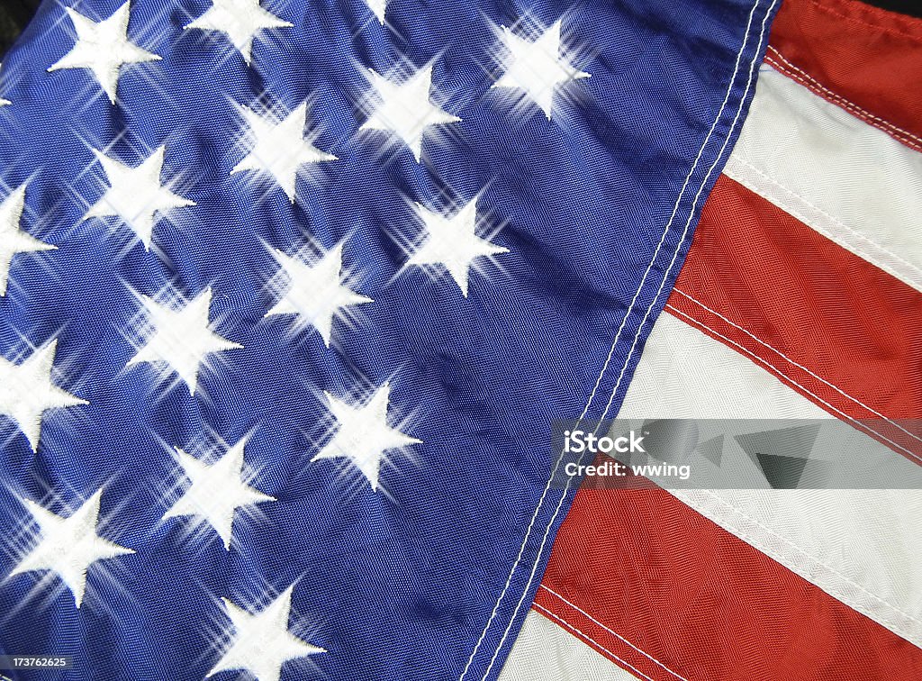 Des étoiles du drapeau américain - Photo de Blanc libre de droits