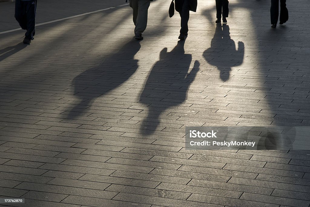 Sombra trabalhadores Empresário ao ar livre no passeio suave moderno - Royalty-free Negócios Foto de stock