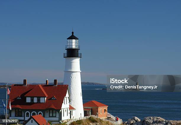 Portland Head Lighthouse Stock Photo - Download Image Now - Architecture, Atlantic Ocean, Building Exterior