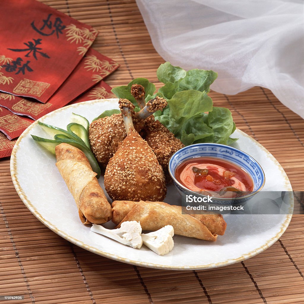 Comida chinesa - Foto de stock de Alface royalty-free