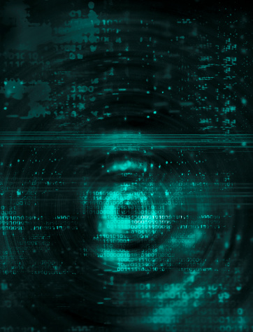 A bold, dark, Matrix-like, binary code based texture in turquoise-green color. See it in high-res to appreciate the detail.