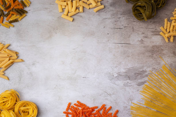 istock Italian pasta compositions with ingredients 1737635451