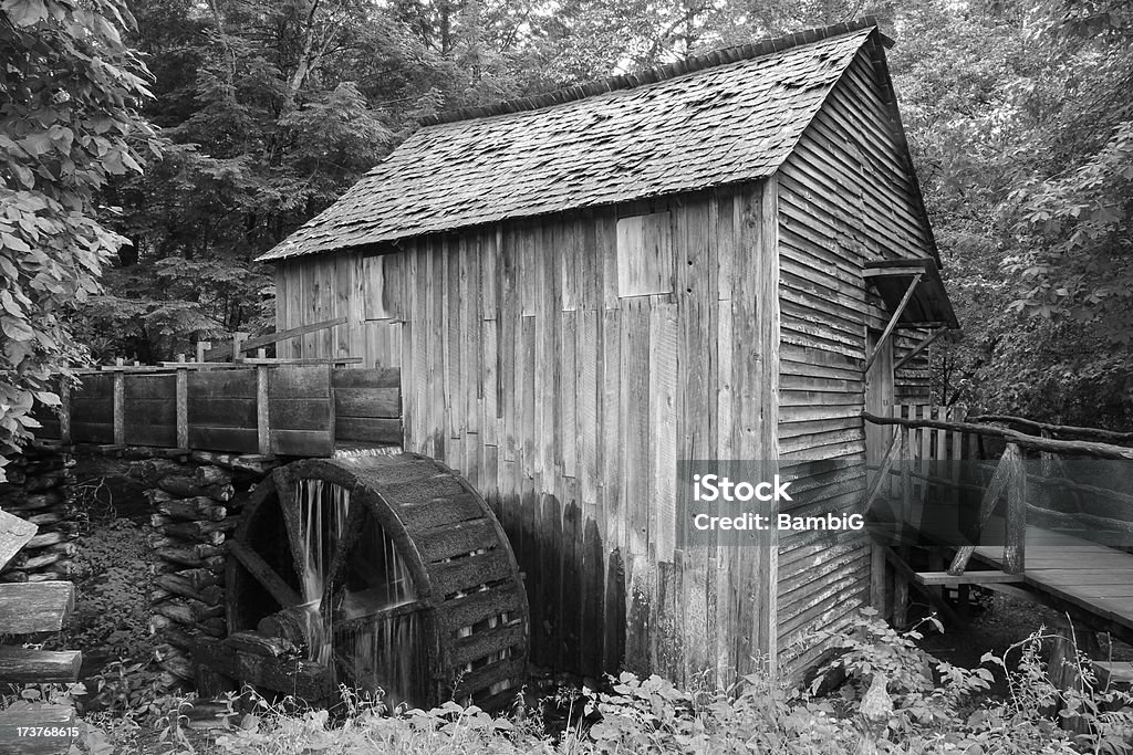 Gristmill Old gristmill in the Smoky Mountains Great Smoky Mountains Stock Photo