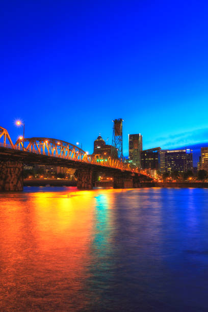 istock Skyline of Portland by night 173770825