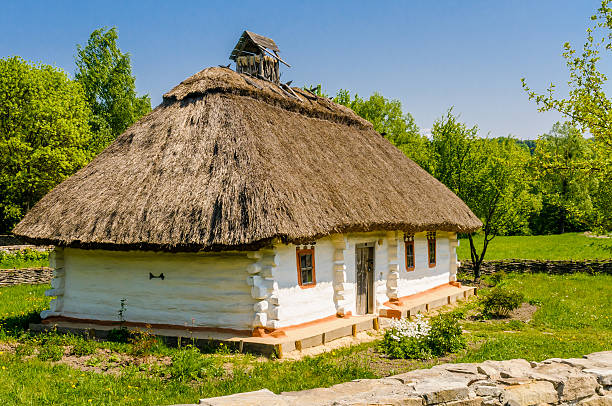 istock Typical ukrainian antique house 173770935