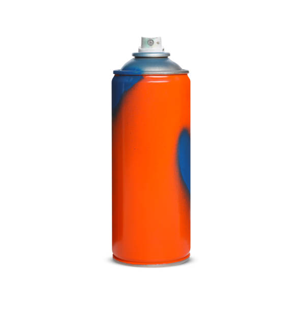 istock Used can of spray paint on white background 1737713644
