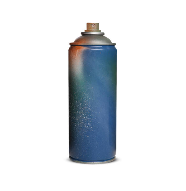 istock Used can of spray paint on white background 1737713666