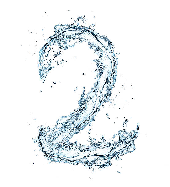 istock Abstract numeral two written in water 173771370