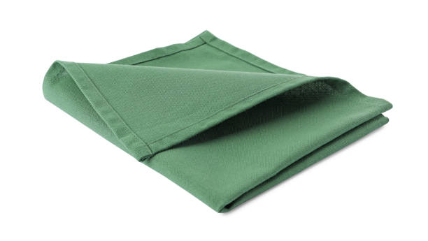 istock New clean green cloth napkin isolated on white 1737714256