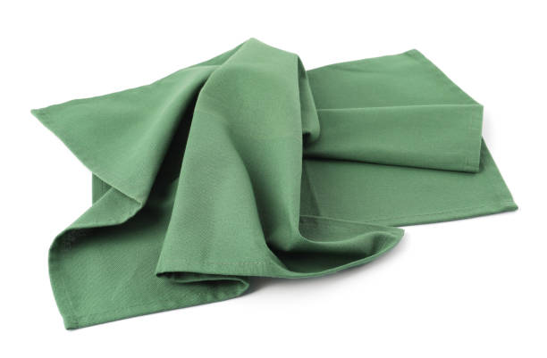 istock New clean green cloth napkins isolated on white 1737714639