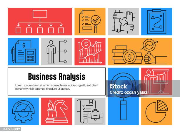 Process Analysis Banner Business Analysis Related Vector Banner Design Concept Global ...