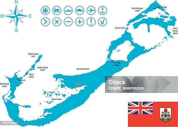 Vetores de Bermudas e mais imagens de Mapa - Mapa, Triângulo das Bermudas, Avião