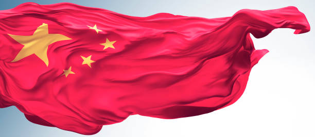 Flag of China Flag of China blowing in the wind. 3D illustration china digital flag stock pictures, royalty-free photos & images