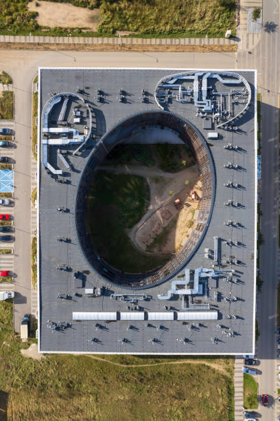istock architectural abstracts: circular shape of modern building 1737789079