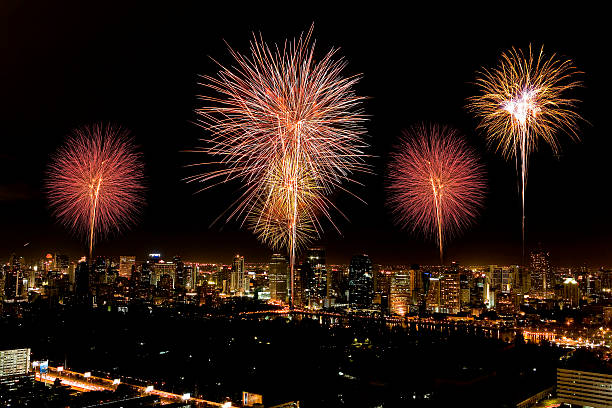 istock Firework over city bangkok in Thailand 173779072