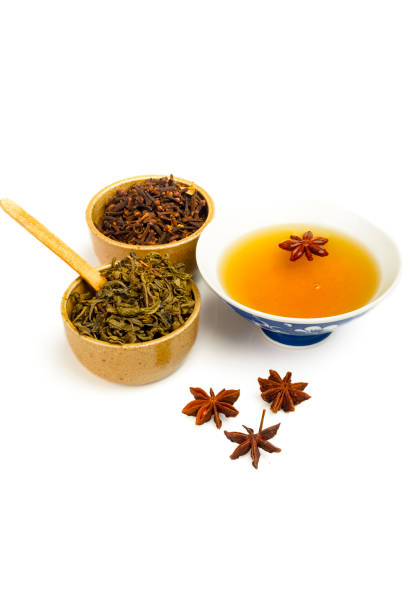 istock Green tea with star anise and spice cloves 1737815242