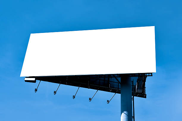 istock Blank big billboard over blue sky, put your text 173781588