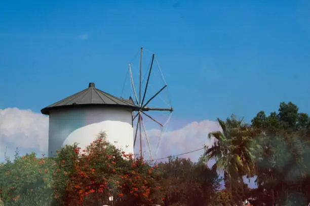Old Windmill with Retro Style