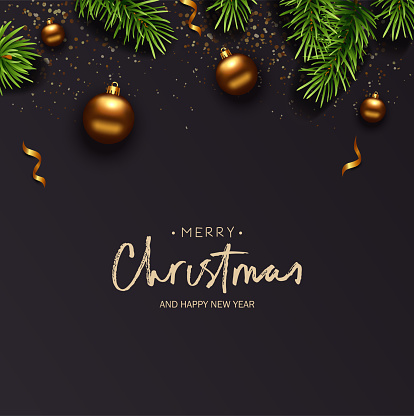 Merry Christmas background. Vector illustration
