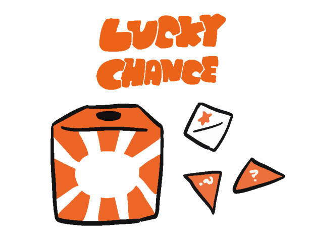 Lucky Draw Red Box Lucky Chance Illustration Set Lucky Draw Red Box Lucky Chance Illustration Set fixture draw stock illustrations