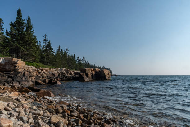 istock Coastline along Schoodic Penninsula and Winter Harbor. 1737961459