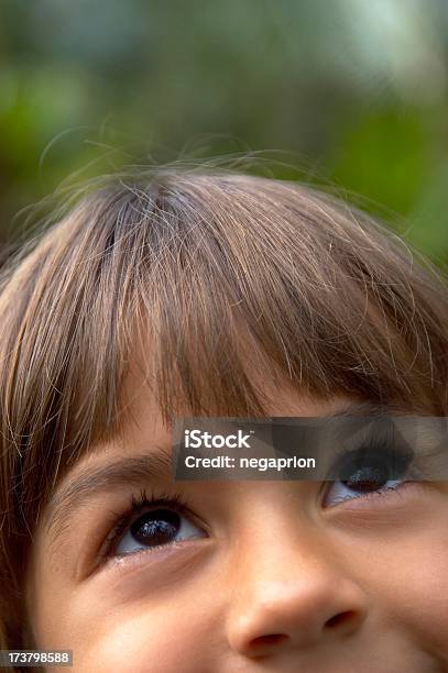 Olhar Para Cima - Fotografias de stock e mais imagens de Cabelo Humano - Cabelo Humano, Cabeça Humana, Criança