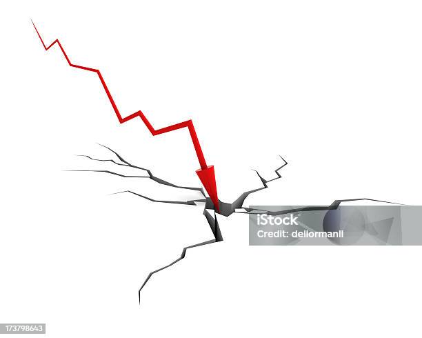 破産している金融危機コンセプト - チャート図のストックフォトや画像を多数ご用意 - チャート図, 下がる, 矢印