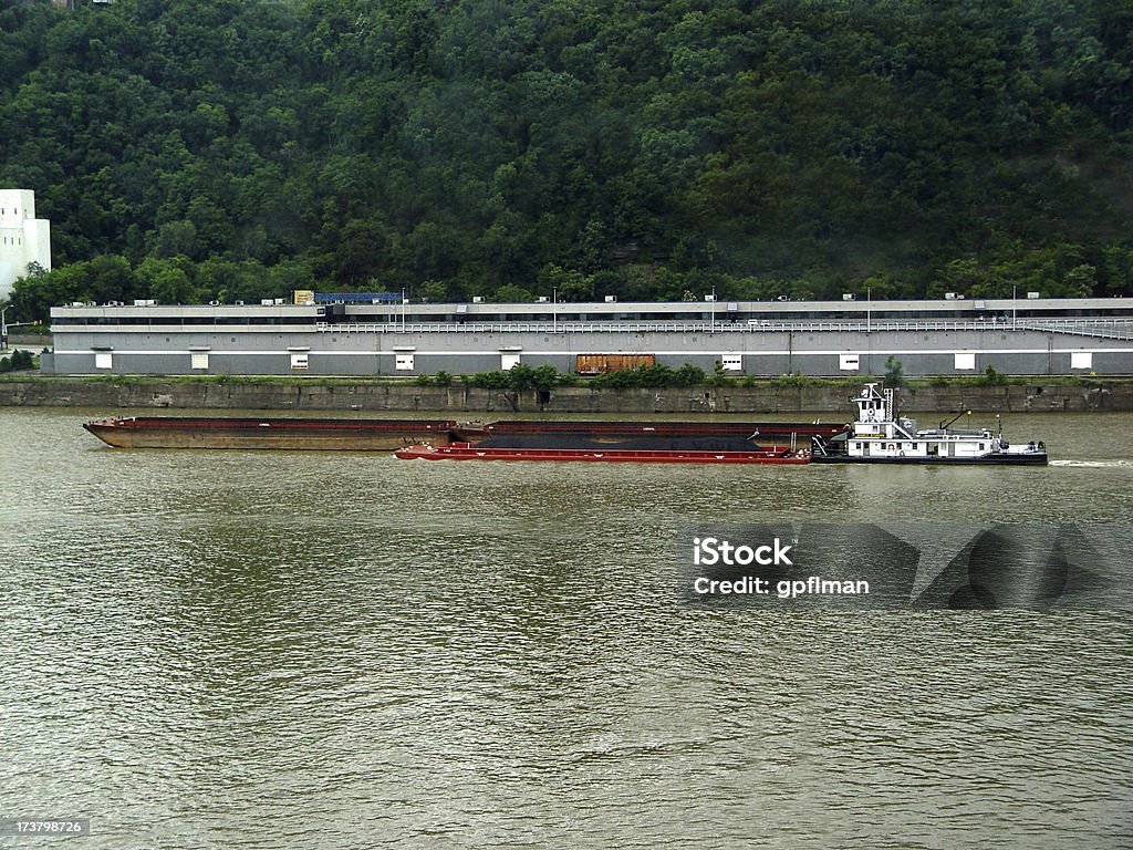 Péniche commerciale - Photo de Amérique du Nord libre de droits