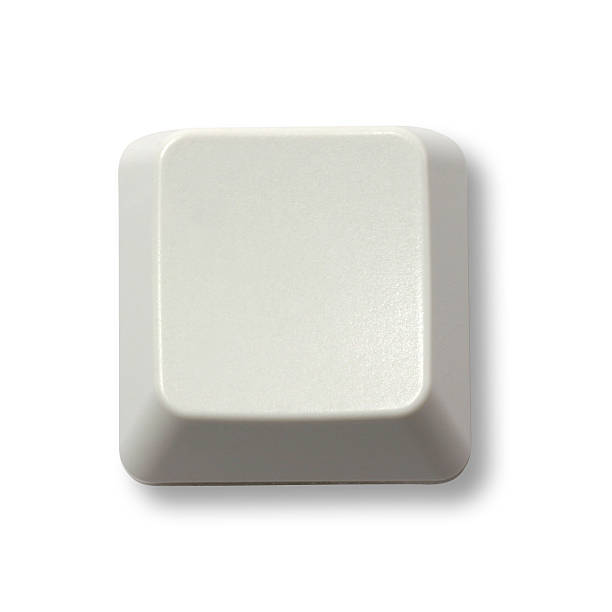 Blank Keyboard Button A blank keyboard button for adding text or graphics. Isolated on white background. Clipping path included. computer key stock pictures, royalty-free photos & images