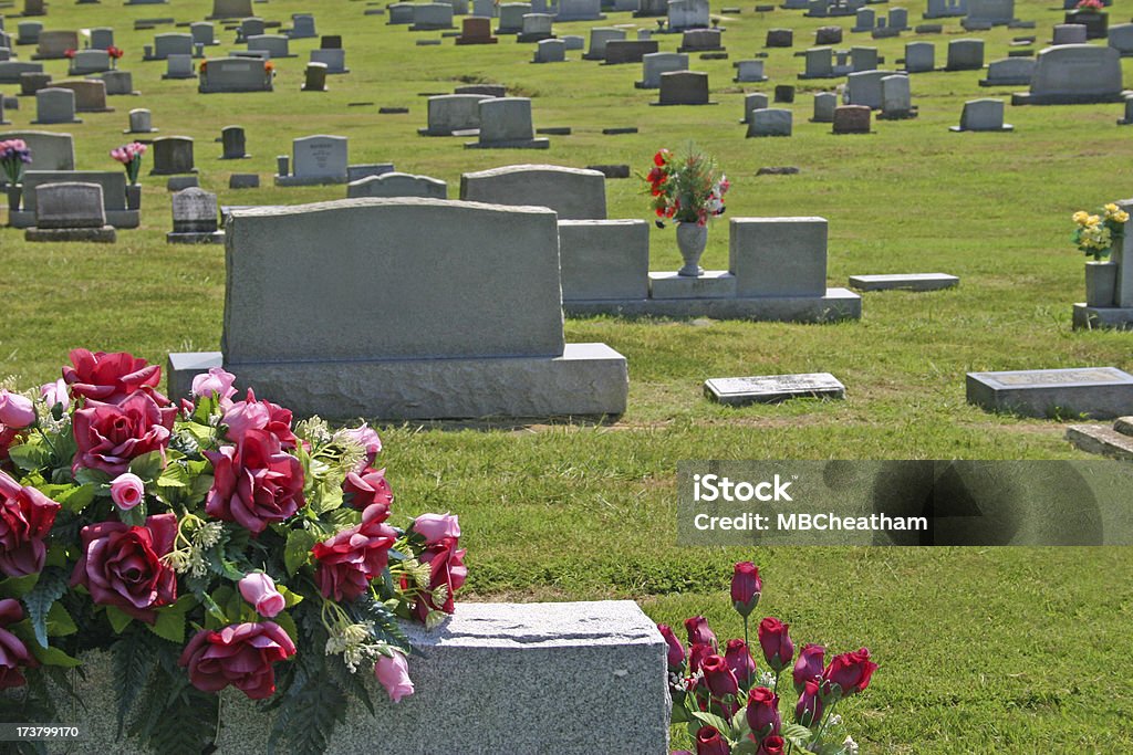 Cementerio de escena - Foto de stock de Flor libre de derechos