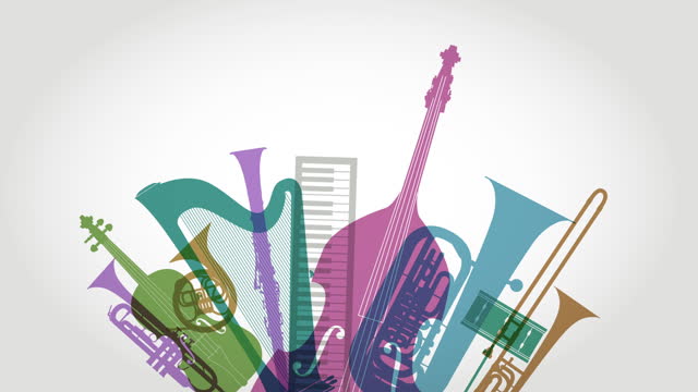 Classical Musical Instruments Animation