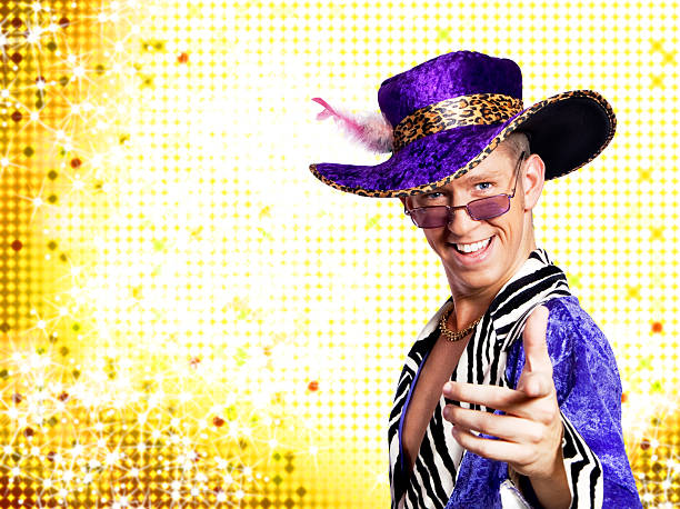 Disco Fever You're invited to the dance party...created for dj/club ads. pimp hat stock pictures, royalty-free photos & images