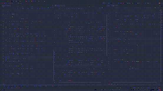 Programming Console With Dark Background Coding Vector Stock ...