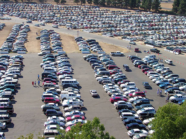 Full Lot Full parking lot fete stock pictures, royalty-free photos & images