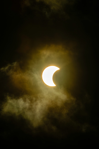 Solar eclipse of 2023 in the state of São Paulo - Brazil..