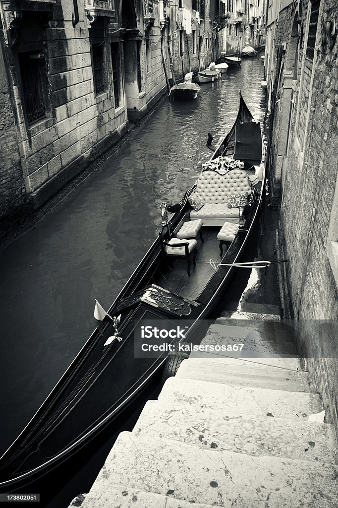 gondola - Foto stock royalty-free di Bianco e nero