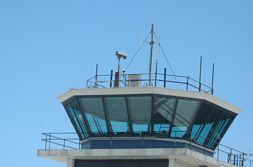 Christchurch, New Zealand, November 24, 2006: air traffic control tower, Christchurch International Airport, New Zealand