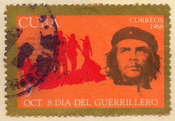 1968 che guevara commemorative cuban stamp