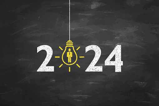 istock New Year 2024 Human Resource Concepts on Blackboard Background 1738025515