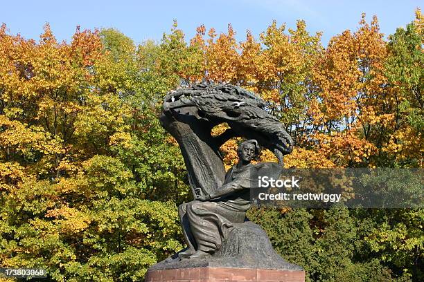 Frederick Chopin Monument Stock Photo - Download Image Now - Frederic Chopin, Autumn, Blue
