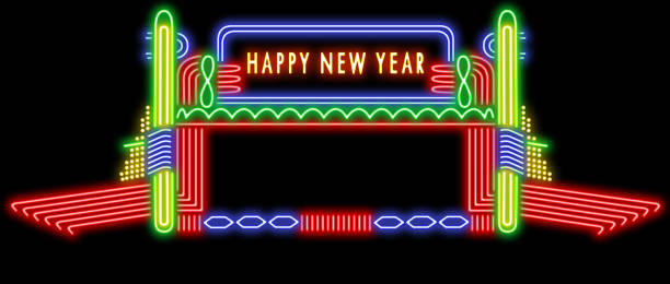 istock Happy New Year neon sign 173803079