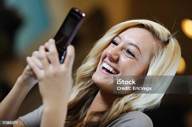 Girl Text Messaging Stock Photo - Download Image Now - 16-17 Years, 20-24 Years, Adult