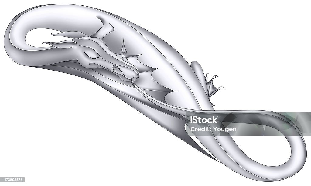 Ungeborene (dragonet - Lizenzfrei Ouroboros-Symbol Stock-Illustration