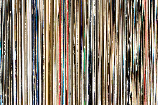 istock Close up of a stack of records 173803775