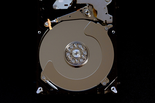 Computer hard drive detail