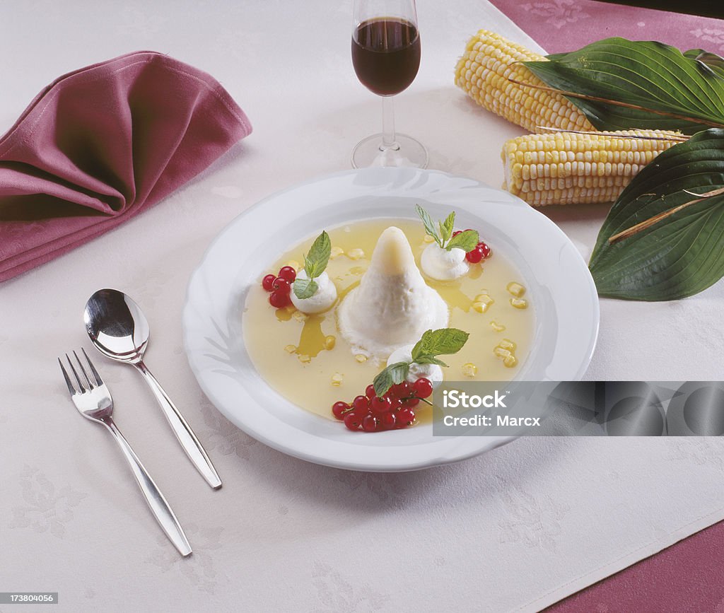 옥수수 icecream 사막 - 로열티 프리 건강한 식생활 스톡 사진